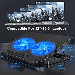 LIENS Laptop Cooling Pad with Adjustable Height Two