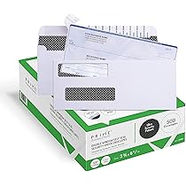 Compuchecks Blank Check Paper - 250 Pack - Computer Security Business Checks, QuickBooks & Laser Printer Compatible - Check On Top, Voucher On Bottom - Check Paper Size 8 1/2-11 - Blue Marble