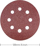 Shall 160Pcs 125mm Sanding Discs Set 8-Hole Hook & Loop 40-600 Grits view 8