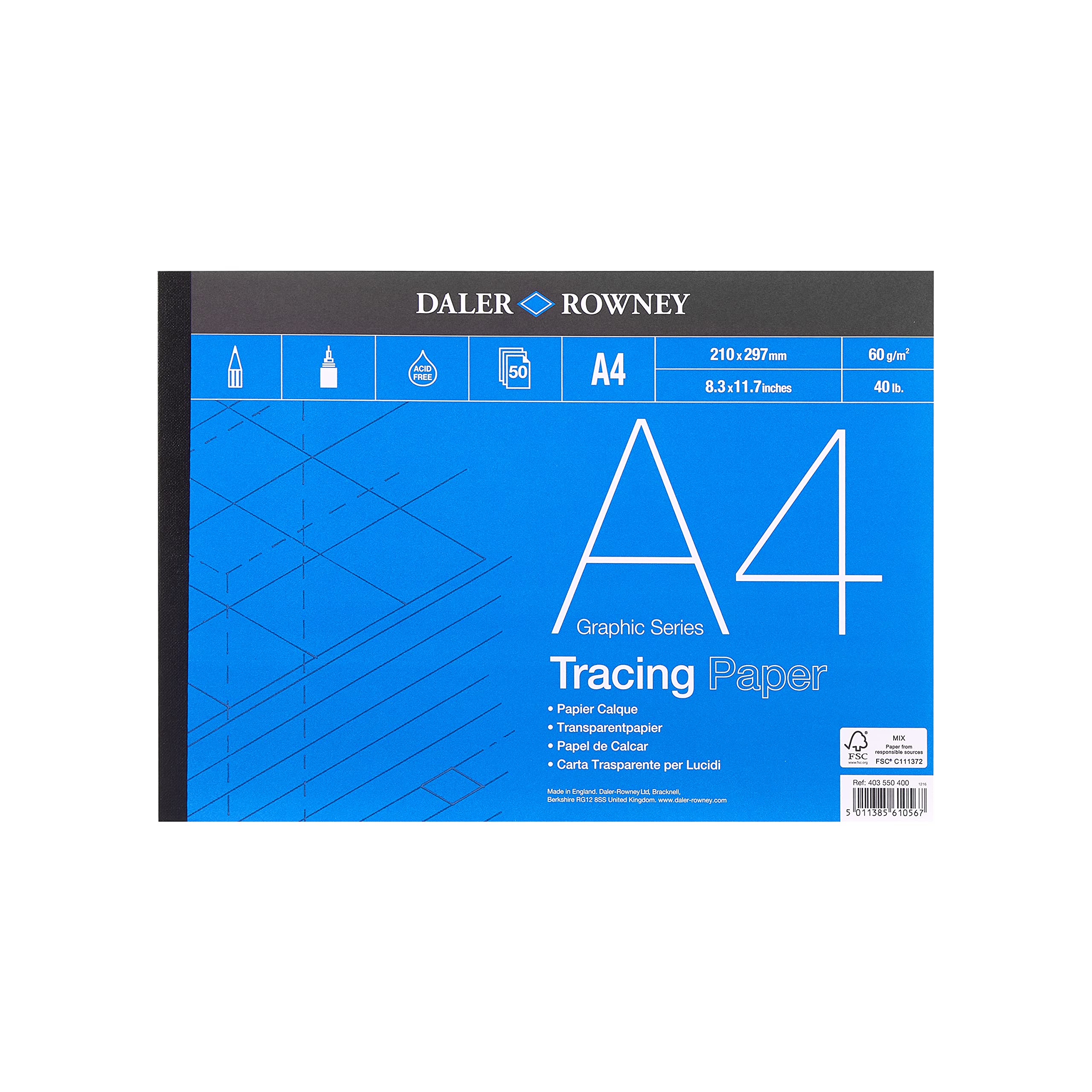 DR Tracing Pads 60 gsm - A4, GDATP60A4