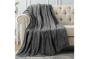 Utopia Bedding Fleece Blanket Throw Size Grey 300GSM Luxury Anti-Static Fuzzy Soft Microfiber Blanket for Couch, Sofa and Bed (50x60 Inch)