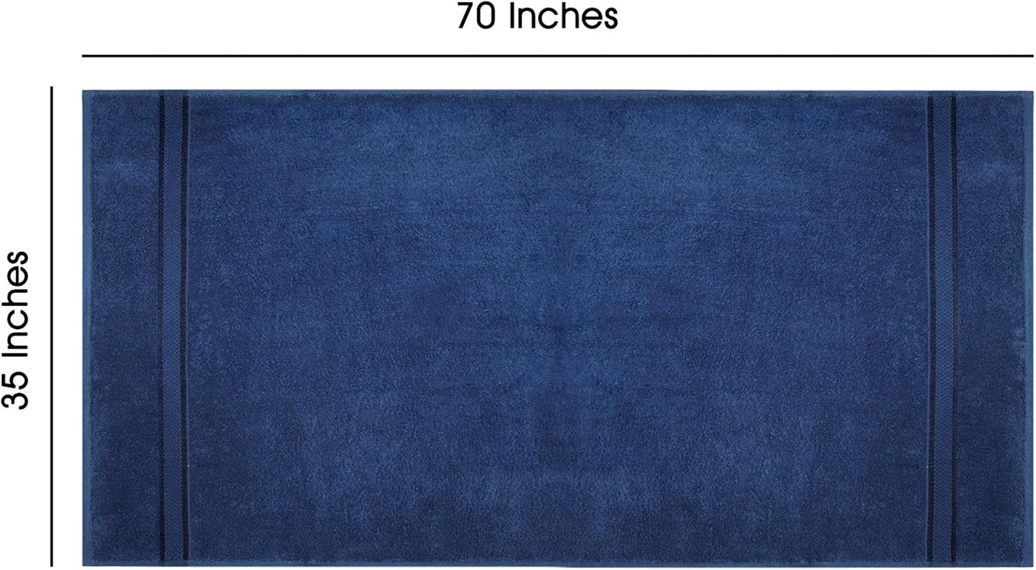 COTTON CRAFT Ultra Soft Luxury Set of 2 Ringspun Cotton Bath Sheets, 580GSM, Heavyweight, 35 inch x 70 inch, Night Sky: Kitchen & Dining