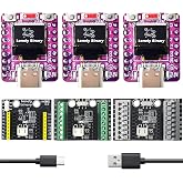 Lonely Binary 3-Pack ESP32-C3 OLED WiFi BLE LiPo Shield for C++ | Built-in OLED, WiFi + BT 5.0 LE; 3 shields: 2.54mm, screw &amp; non-screw terminal; LiPo UPS charging, 3.3V; battery monitor pads