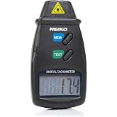 NEIKO 20713A Digital Tachometer, Noncontact Laser Photo Sensor with 2.5 to 99,999 RPM Accuracy, RPM Gauge Marker with Batteries Included