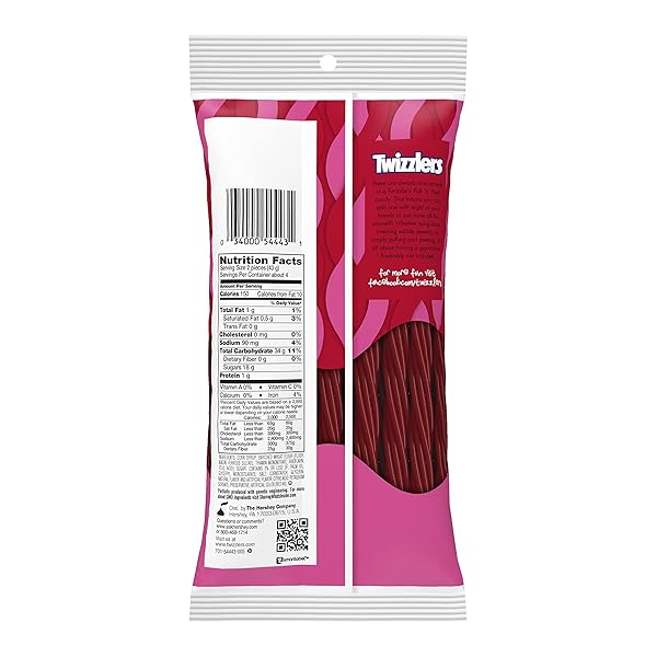 TWIZZLERS PULL ‘N’ PEEL LICORICE CANDY, CHERRY, 6.1 OUNCE
