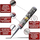 XFasten Black Silicone Sealant 10.1 oz Cartridge Waterproof Caulk view 4
