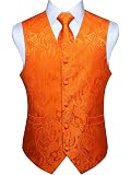 COMVIP Uomo Poliestere Plaid Paisley cravatta Piazza fazzoletto Set 2
