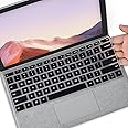 CaseBuy Keyboard Cover for Microsoft Surface Pro 7 Plus/7/6/5/4, US Layout, Black, Silicone