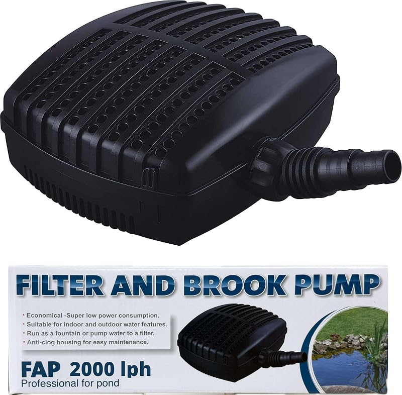 Pond Friend FAP 2000 Pond Pump Filter with 20/25/32mm Hose Taps 10m Cable