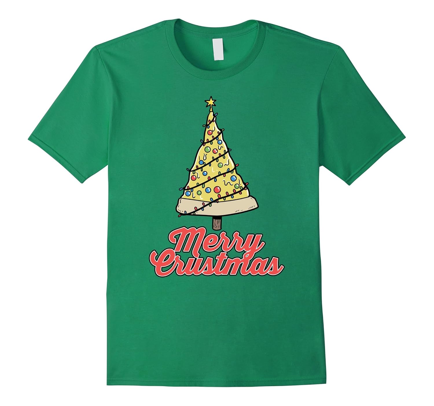 Merry Crustmas Funny Christmas Pizza Shirt-ANZ