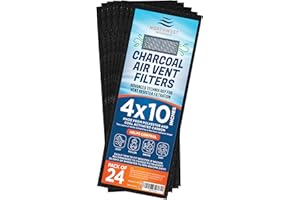Charcoal Vent filters 4" x 10" (24 pack)