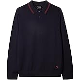 PS Paul Smith Mens Sweater LS Polo,Navy,M