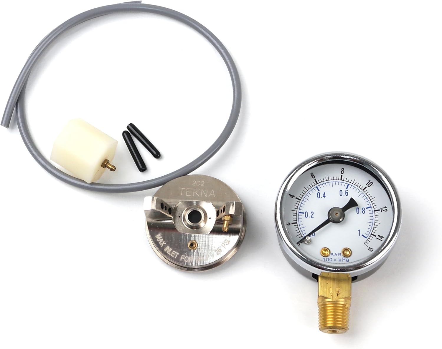 Tekna 702738 HVLP Basecoat Air Cap Test Kit for Spray Guns