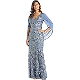 R&M Richards Womens Mystique Veil Gown