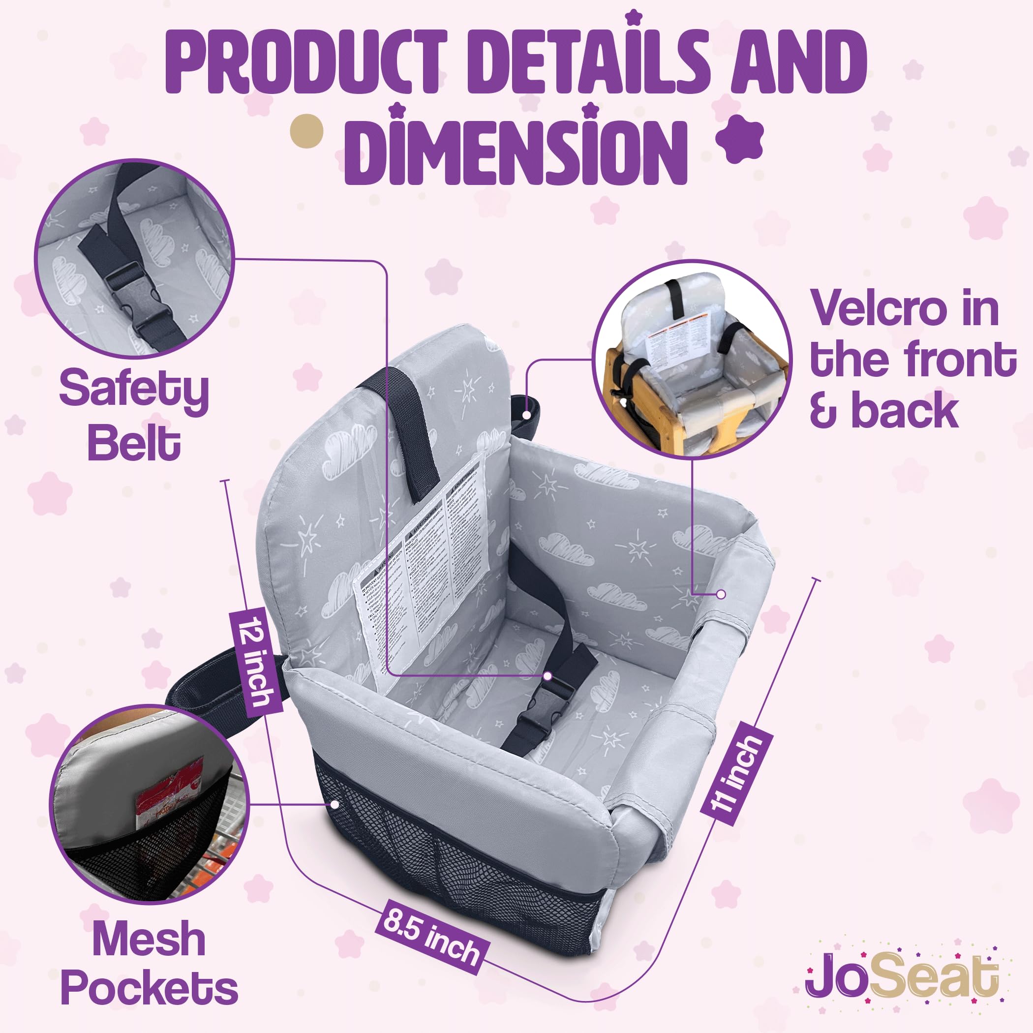 Shopping Cart Cover for Baby, High Chair Cover, Grocery Cart Cover, Cart Seat Cover for Baby, Shopping Cart Seat, Shopping Cart Cover for Baby