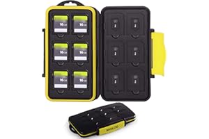 Skoloo SD Card Case, Waterproof Memory Card Holder, 12 SD Card Cases Storage + 12 Micro SD Card Holder for SDHC SDXC TF Card,