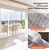DIKER Magnetic Fly Screen Door 90 x 220cm White Easy Install No Gap view 4