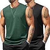 COOFANDY Men's Tank Top Cotton Workout Sleeveless Muscle T Shirts Casual Summer Tank Shirts