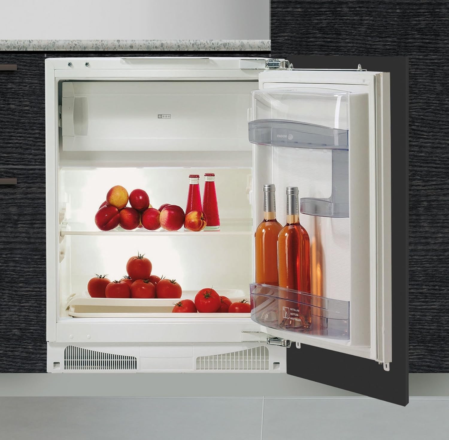 Fagor FIS-824 - Nevera combi (Integrado, Blanco, Derecho, R600a ...