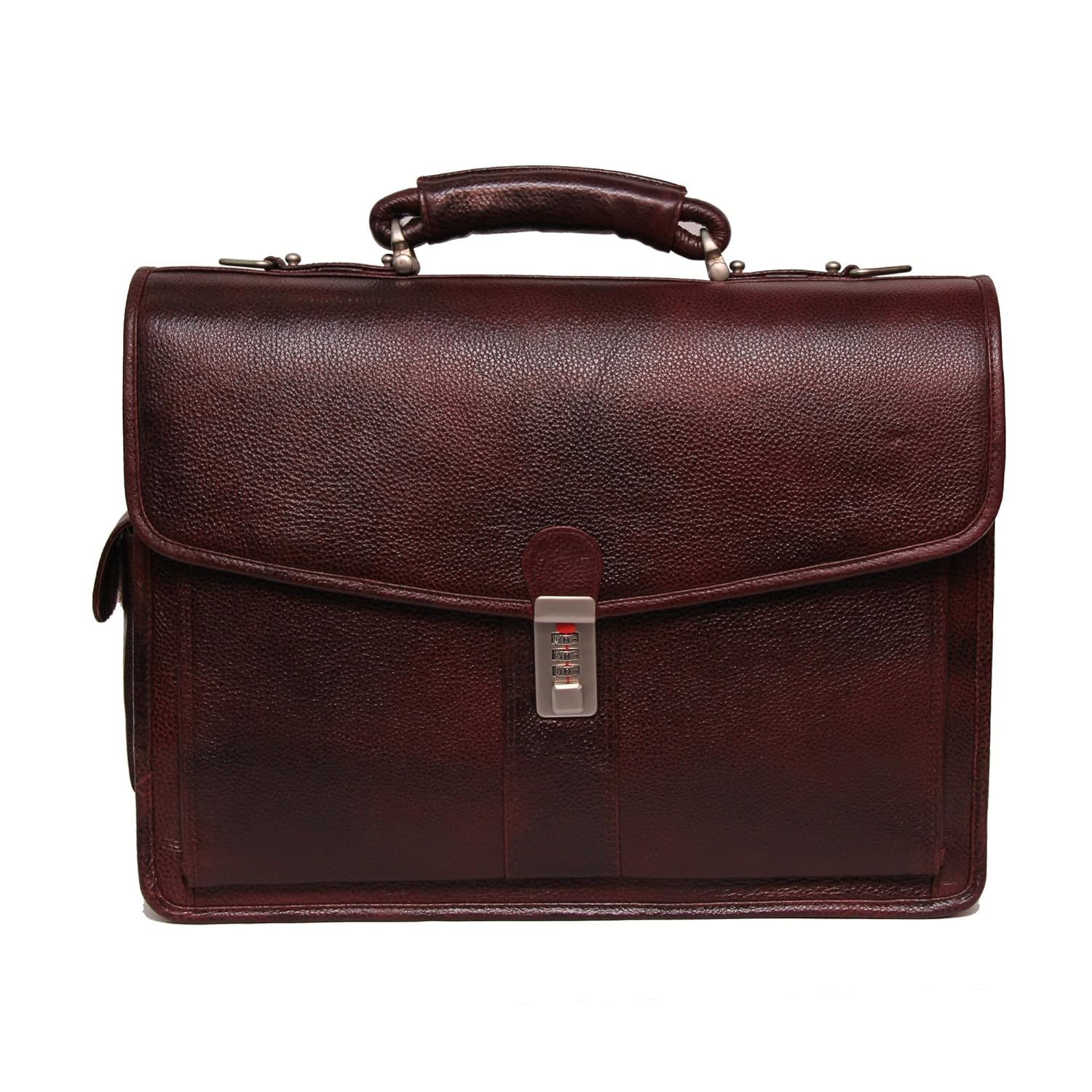 Comfort 16 inch Brown Pure Leather Laptop Shoulder Bags for Mens and