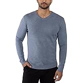 X RAY Mens V Neck Sweater, Basic Slim Fit Pullover, V-Neck Dress Sweater for Men Fall Winter (Available in Big & Tall)