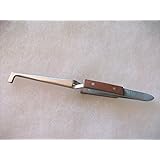 ATAR 01 Pcs Soldering Holder Pick-up Tool Tweezer Fiber Grip Lock 16cm Cross Lock 90 Degree Heavy Tweezer for Diamond, Gemstone Holder Pickup Tool Tweezer ATTF3