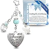 Gutsy Goodness Something Blue Butterfly Charm For Bride Wedding Day Gift, Handmade Tradition Silver Tone Keepsake Pendant, Jewelry Travel Pouch Accessory Set Sentimental Card, Bridal Shower Idea