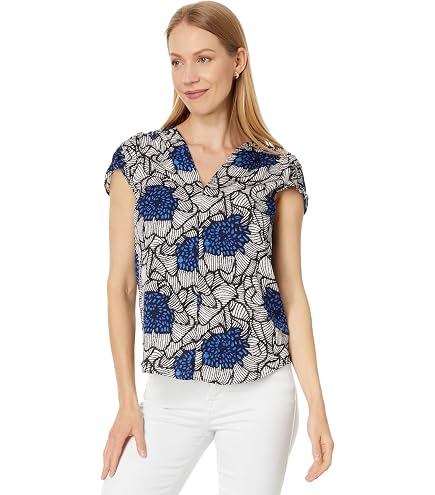 Amazon.com: NIC+ZOE Iconic TIE Front Shirt, French Blue, XXL