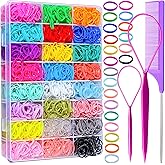 YGDZ Elastic Hair Bands, Colorful Toddler Hair Accessories for Girls, Baby, Mini Rubber Bands for Hair, Small Hair Ties Set, Christmas Stuffers Xmas Gift, Hair Accessories for Teen Girls, Kids