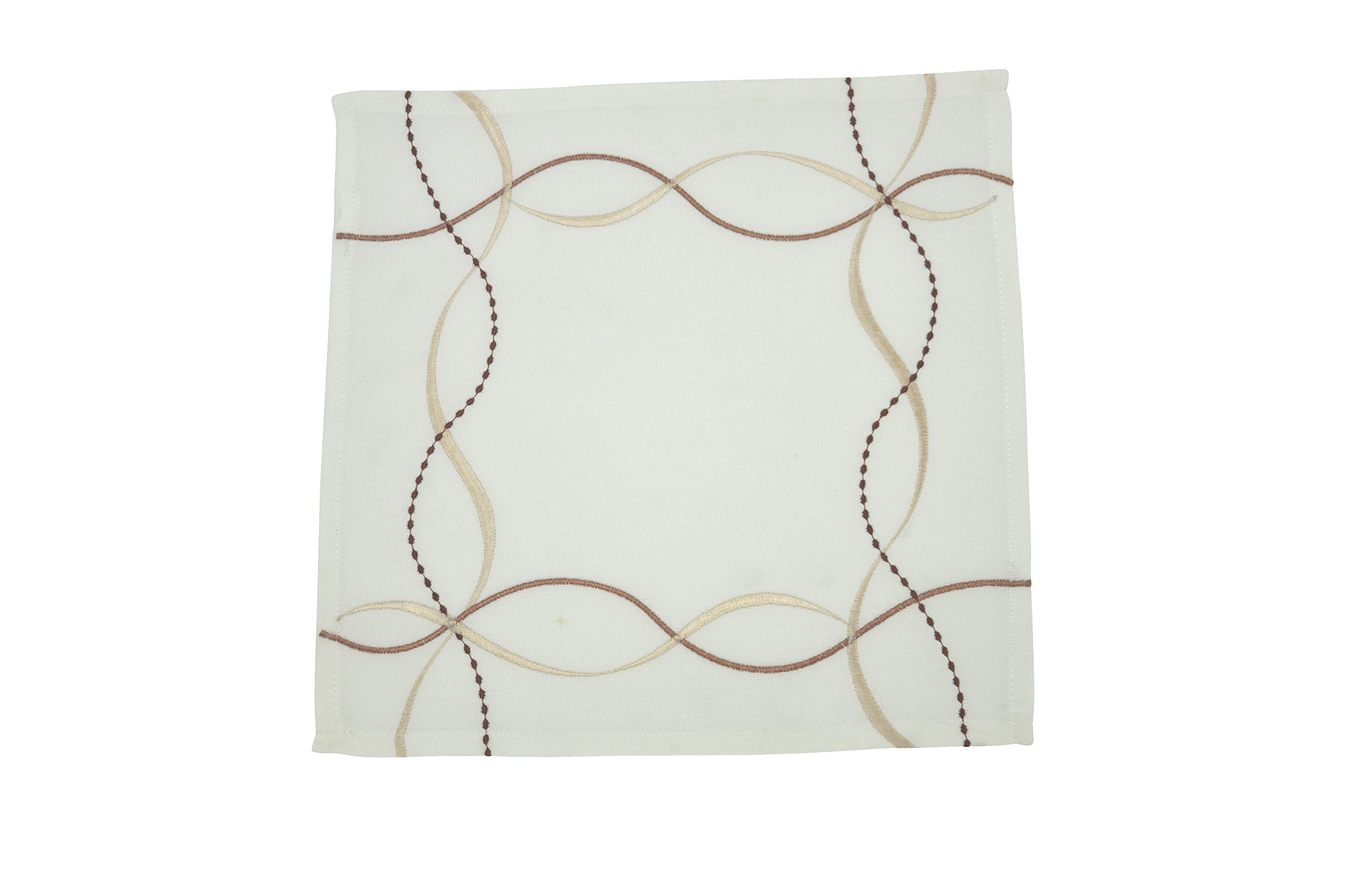 Bellanda 3092 – 3095, Polyester, sekt/braun, 30x30