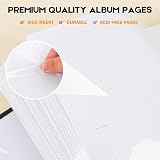 Niselity 7x5 Photo Album Linen Cover 240 Pockets Writing Space view 7