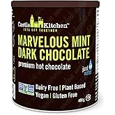 Castle Kitchen Marvelous Mint Premium Dark Hot Chocolate Mix - Vegan, Plant Based, Gluten Free, Dairy Free, Non-GMO Project V