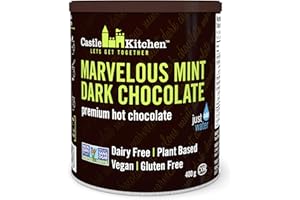 Castle Kitchen Marvelous Mint Premium Dark Hot Chocolate Mix - Vegan, Plant Based, Gluten Free, Dairy Free, Non-GMO Project V