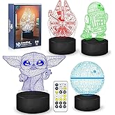 Dreamy Cubby 3D Night Light,4 Pattern with Timing Function Toys LED Night Lamp for Room Decor,Great Christmas Birthday Gifts for Kids and Fans Boys Girls Men