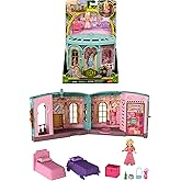 Mattel Universal Pictures’ Wicked So Popular Dorm Small Doll Playset with 3 Play Spaces & 9 Accessories, Inspired by The Movi