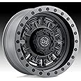 Black Rhino Hard Alloys ABRAMS 17X8.5, 6X5.5, 4.75, 0mm TEXTURED MATTE GUNMETAL - 1785ABR006140G12