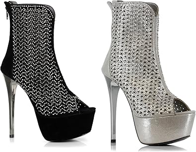 rhinestone platform boots