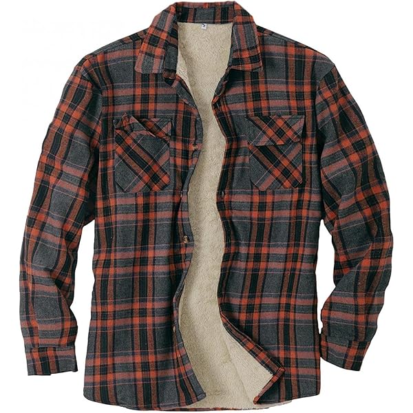Amazon.com: evzosrz Men's Long Sleeve Flannel Shirts Plaid Button