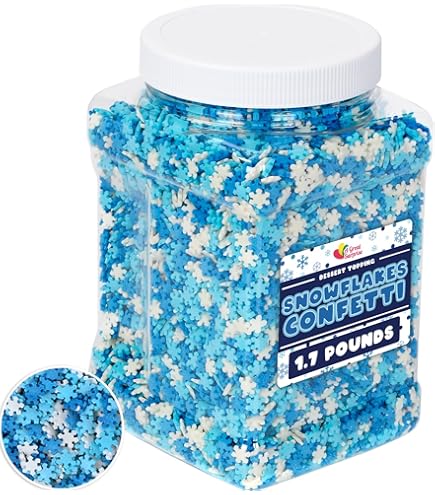 DecoPac White Snowflake Quins, 16.5oz, Fancy Sprinkles Shaped Like - View #12