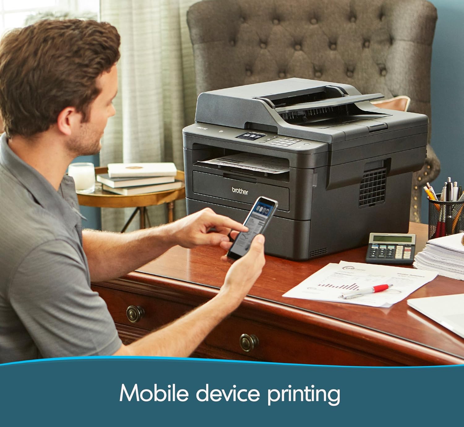 Brother MFCL2750DW Monochrome All-in-One Wireless Laser Printer, Duplex Copy & Scan,  Dash Replenishment Ready: Office Products