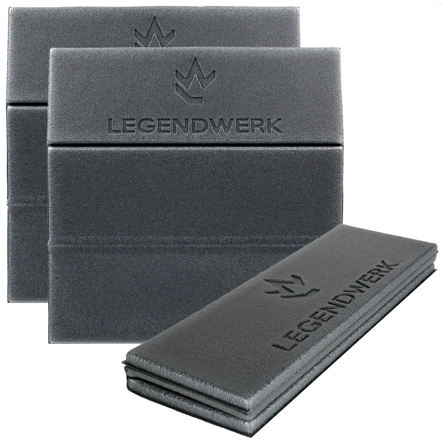 Legendwerk® 3x thermal seat cushions outdoor foldable - insulating waterproof seat cushion - foam seat cushion stadium - thermal seat pads on the go (anthracite)