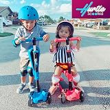 Hurtle 3-Wheeled Scooter Kids Teal Foldable Seat LED Lights Adjustable Handlebar view 8