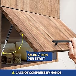 Ravinte Hardware 2 PCS Gas Struts for Cabinet 10