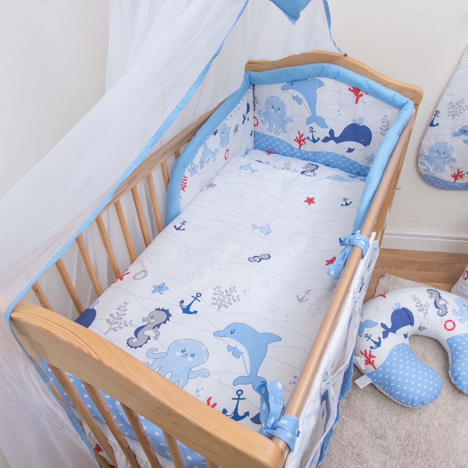 cot bedding and bumper