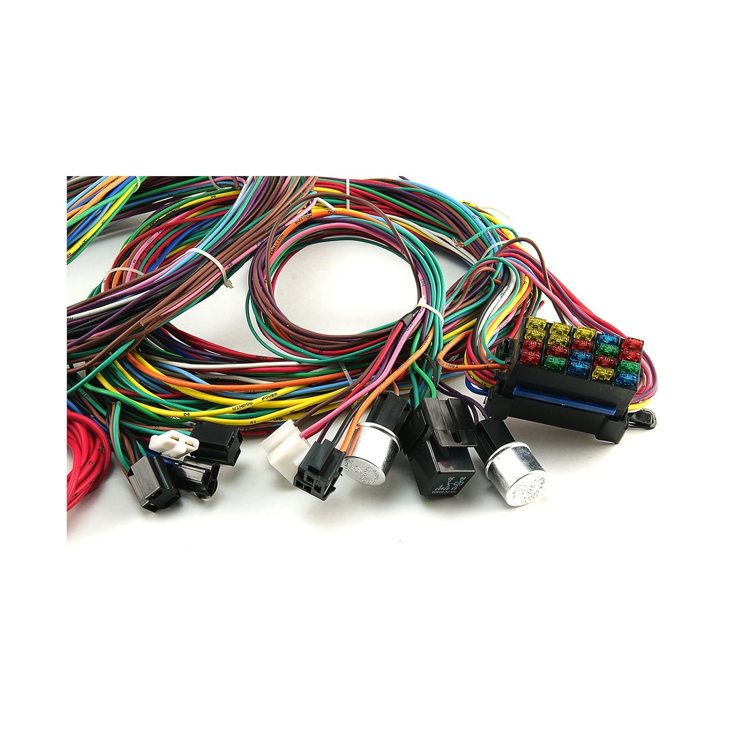 Amazon.com: Procomp Electronics PCE368.1001 Universal 20 Circuit Wiring  Harness Kit Street Rod Hot Rod Race Car: Automotive