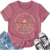 LBP Women's Adventure Shirt - Desert Graphic T-Shirt - Red - S/M/L/XL/2XL