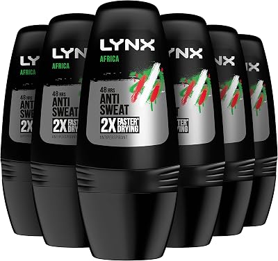 Lynx Africa Anti-perspirant Roll On 6 x 50 ml 48h Odour Protection