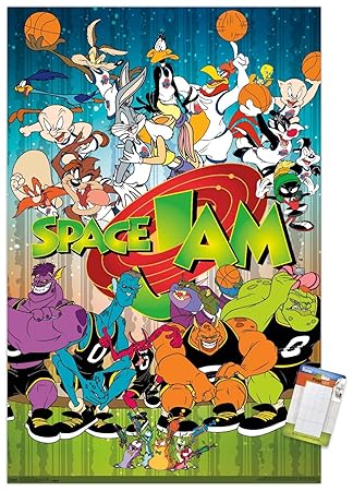 Download Trends International Space Jam Classic Mount Bundle Wall Poster 22 375 X 34 Multi Amazon In Home Kitchen