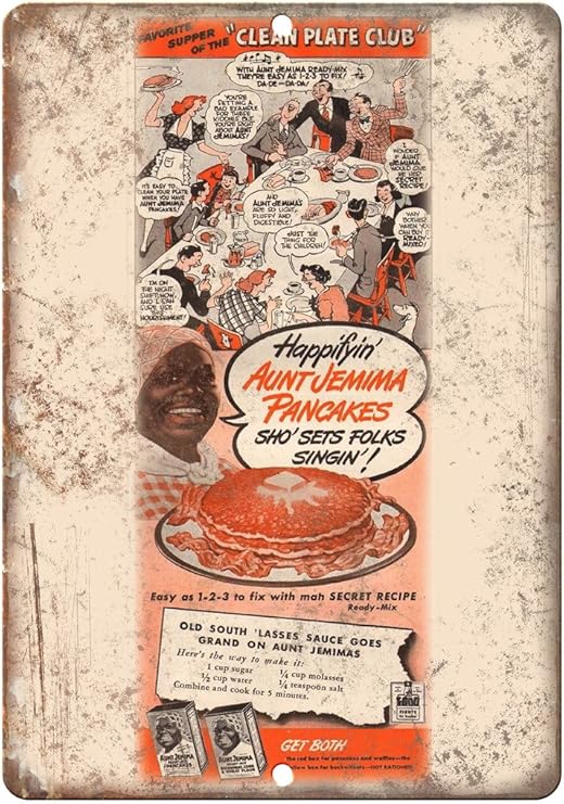Amazon Com Aunt Jemima Happifyin Pancake Mix Ad 12 X 9 Retro