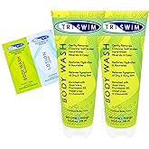 TRISWIM After Swim Chlorine Body Wash | Enriched with Aloe Vera, Watercress and Chamomile for Restoring, Hydrating, and Nourishing Skin | Relieves Dry and Itchy Skin | Perfect for Swimmers | Pack of 2